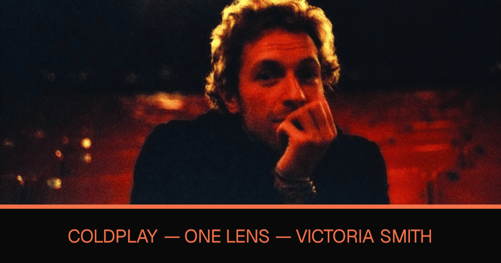 Coldplay One Lens: Book and photography campaign